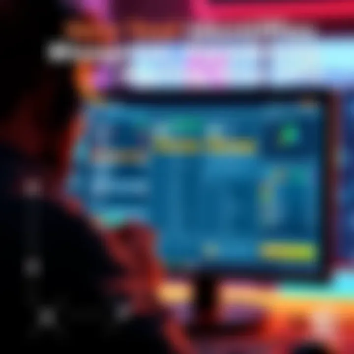 A game developer analyzing Blueprint events on a computer screen to improve FPS performance.