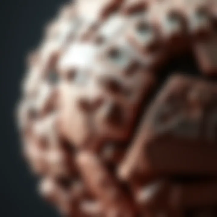 A close-up view of a game-ready model with detailed textures applied, showcasing the final results after texture baking.