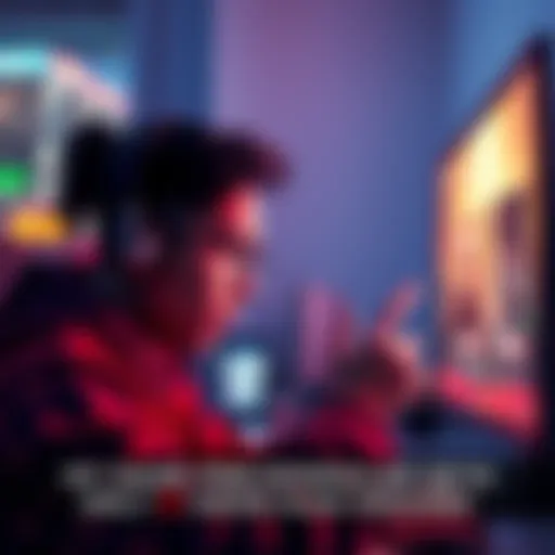 A person looking at a computer screen with disappointment over low views on a game trailer