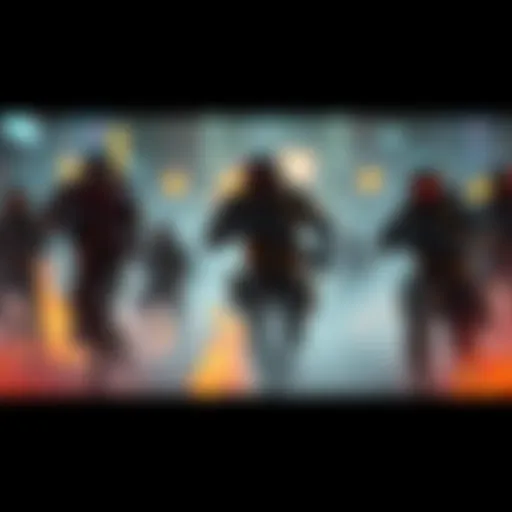 A scene from the new game trailer showing action and characters