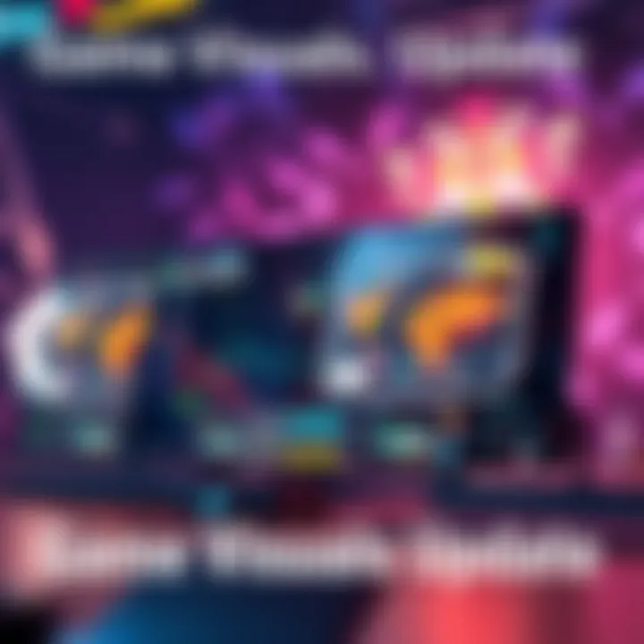 A screenshot showing the improved game visuals based on player feedback with vibrant colors and detailed graphics