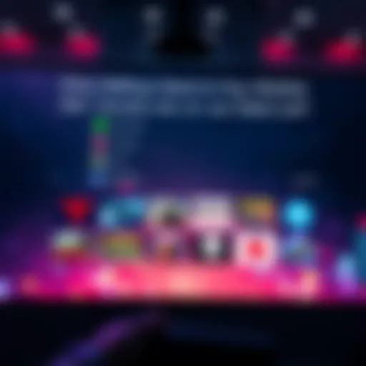 A gaming screen displaying a wishlist with various game titles, symbolizing the idea of early access and exclusive content in gaming.
