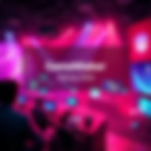 A visual representation of GameMaker's Spring 2026 features with icons for updates and extensions