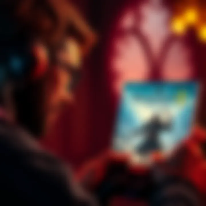 A player looks at game covers for Crimson Desert and Kingdom Come Deliverance 2, pondering which to buy.