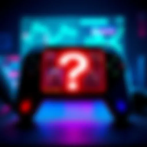 A graphic showing a gaming console and a question mark, symbolizing transparency issues in digital game sales data.