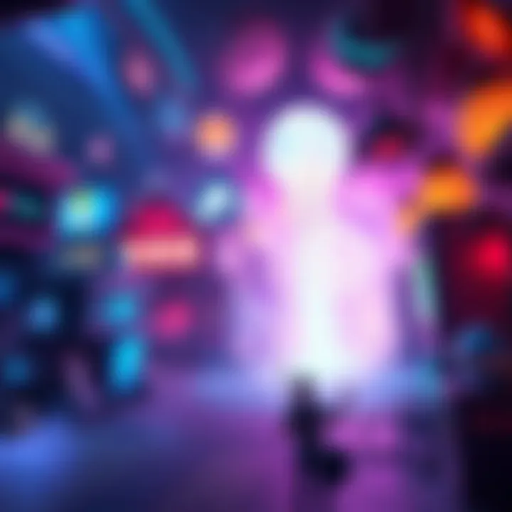 A vibrant game environment filled with colorful elements that enhance player immersion