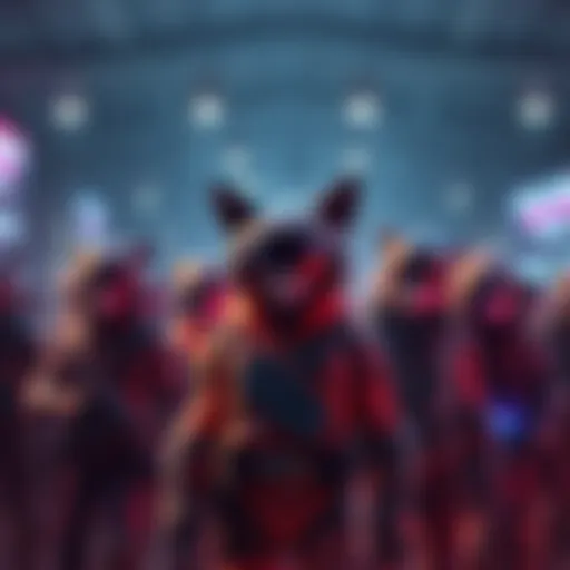 A group of gaming characters resembling popular archetypes gathered together, depicting the lack of originality in modern game design.