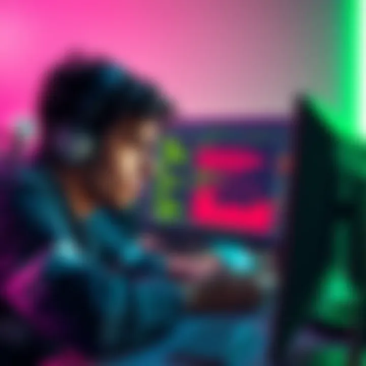 A frustrated gamer looking at a computer screen with lost game scripts and error messages.
