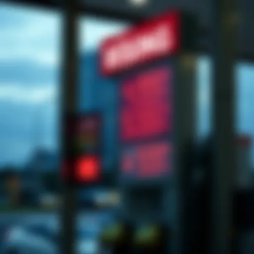 Gas Station with Rising Prices A gas station sign showing increasing fuel prices, highlighting the impact on consumers.