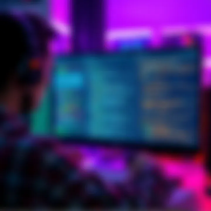 An editor reviewing text on a computer screen filled with code and AI suggestions, showing a mix of human and machine elements in content creation.