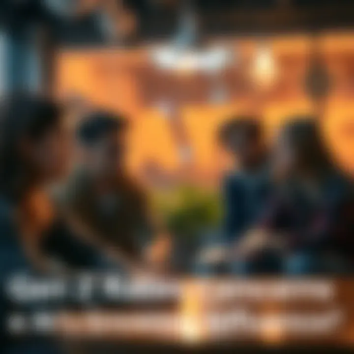 A group of Gen Z individuals discussing their worries about artificial intelligence's impact on jobs and privacy in a casual setting.