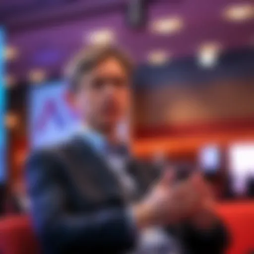 Geoffrey Hinton speaking at a conference about the impact of AI on jobs