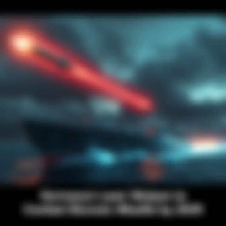 Germany's Laser Weapon for Naval Defense A modern naval ship equipped with a sleek laser weapon, targeting a fast-moving supersonic missile in the sky.
