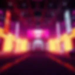 A digital scene showcasing vibrant lighting effects from Unity 6.4's Surface Cache GI feature, enhancing visual quality in a game environment.