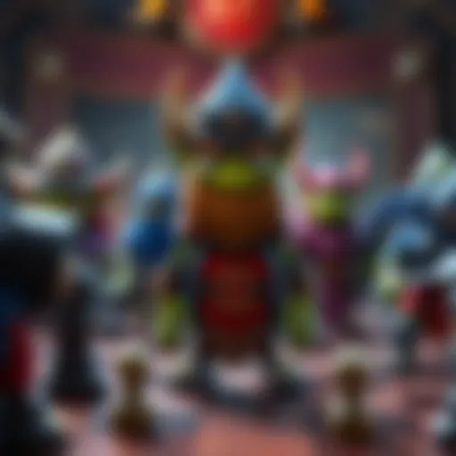 Screen showing the new character creator for Goblin Chess with customizable goblin designs