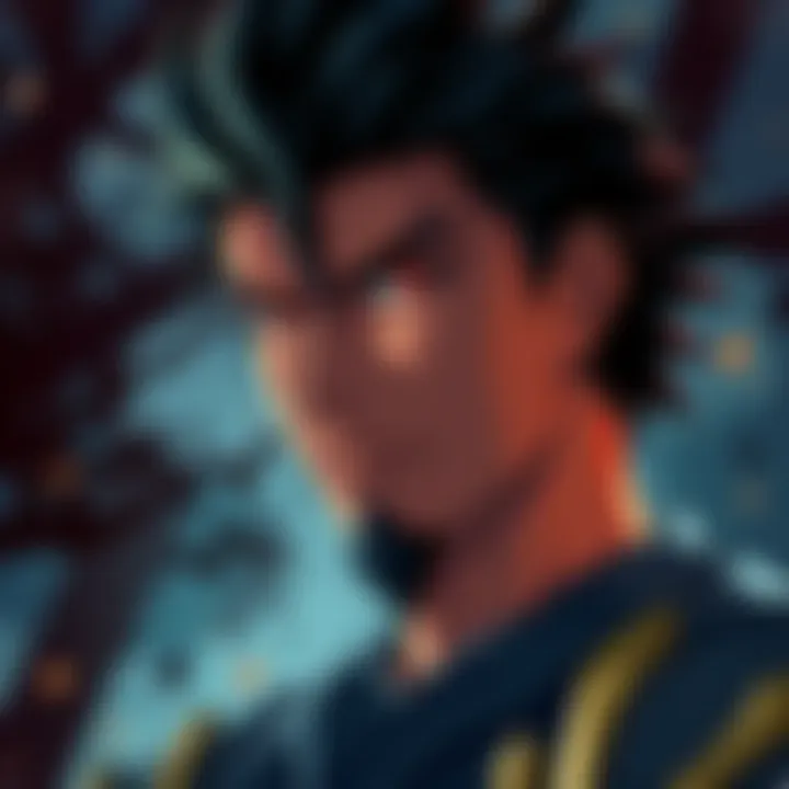 A detailed illustration of Godo, a character from Berserk, showcasing his unique features and expression, set against a dramatic background.