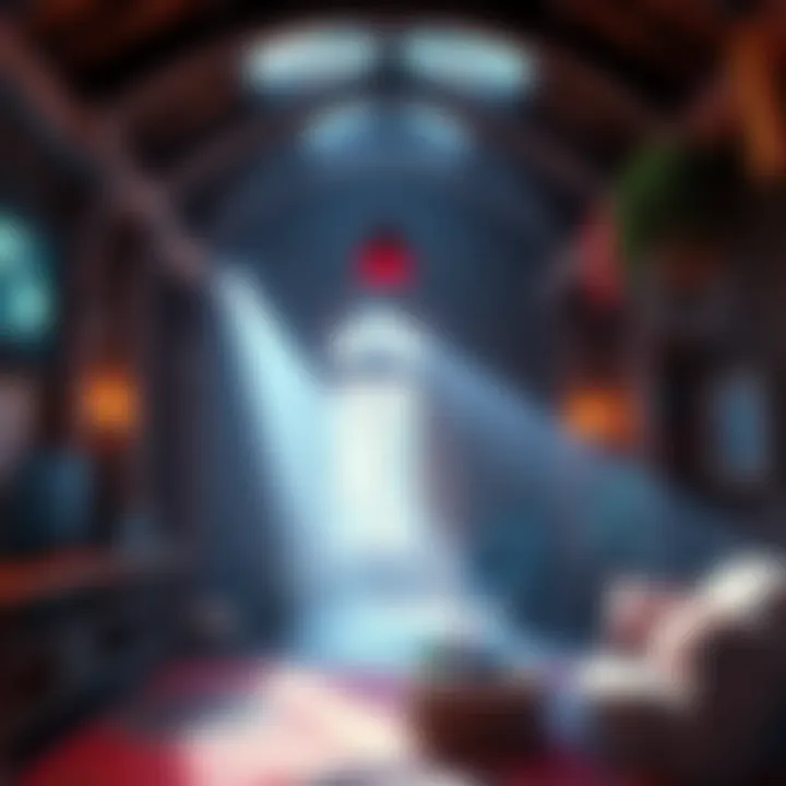 A screenshot showing the NVIDIA Attic scene with improved materials in Godot RTX.