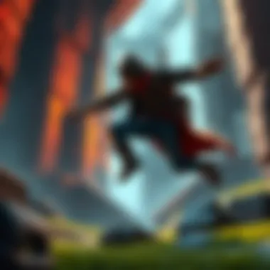 A character moves dynamically in a Godot game level, showcasing advanced movement techniques similar to the Source Engine.