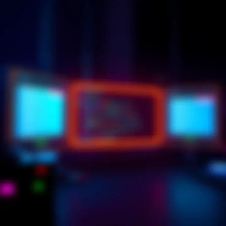 A screenshot of a Godot project showcasing UI elements, with highlighted borders to demonstrate race conditions during slot switching.