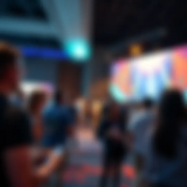 Attendees engaging with speakers and showcasing projects at GodotCon.