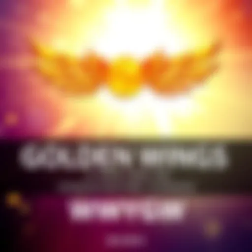 A graphic showing the Golden Wings logo with a bright background, symbolizing transformation in the WWYGW platform.