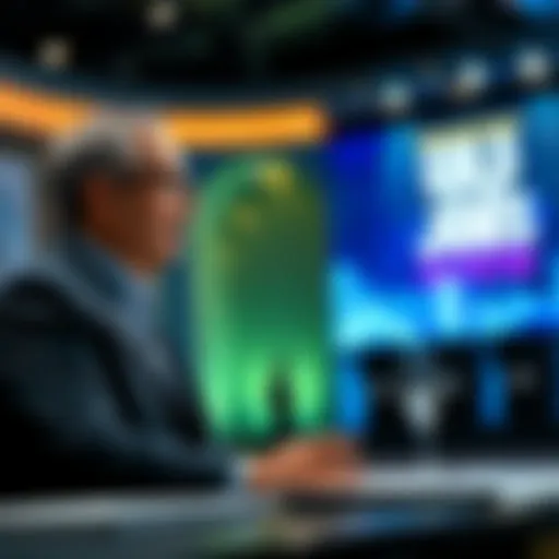 Goldman Sachs CEO speaking at a conference about the impact of AI on the job market