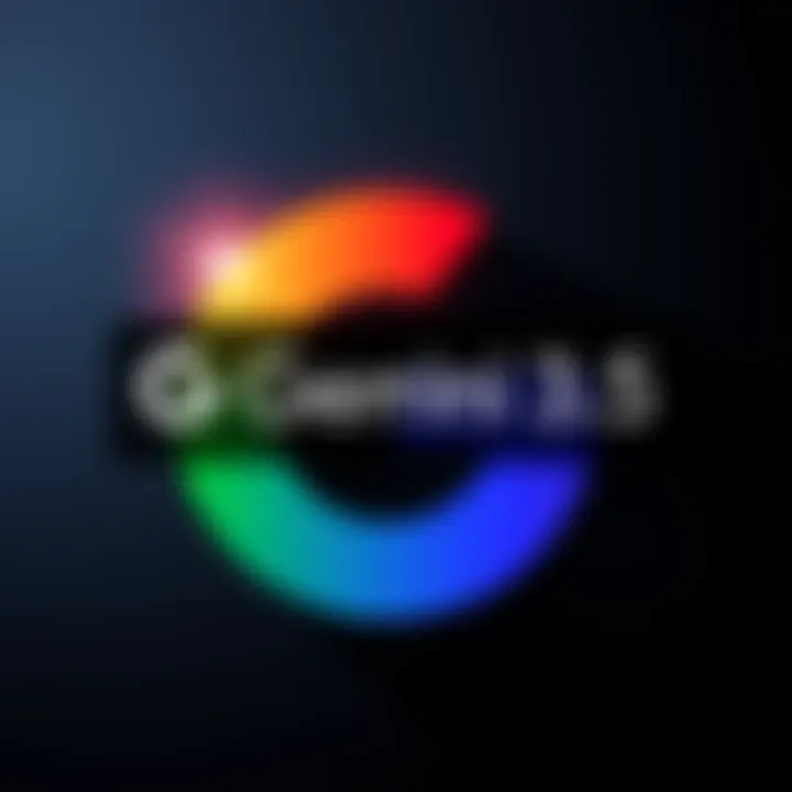 The logo of Google's Gemini 3.5 Flash showcasing a modern design with vibrant colors and a sleek font.