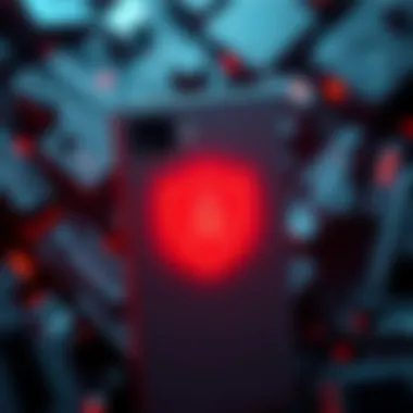 Graphic showing a Google Pixel 11 with a shield symbol, indicating a security feature that was abandoned