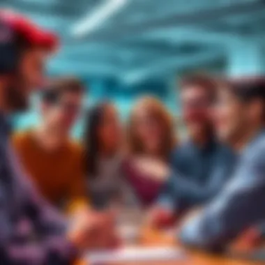 Group of Google workers laughing and sharing memes about AI problems
