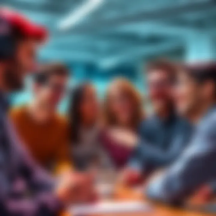 Group of Google workers laughing and sharing memes about AI problems
