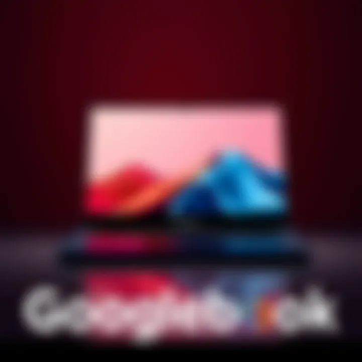 A sleek Googlebook laptop designed for the Gemini operating system, showcasing its modern features and stylish design.