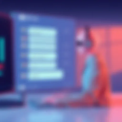 Illustration of a chat screen showing a conversation with GPT-4o displaying advanced traits like humor and clarity.