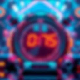 A countdown clock indicating the upcoming release of the GPT-5 AI model, surrounded by futuristic design elements.