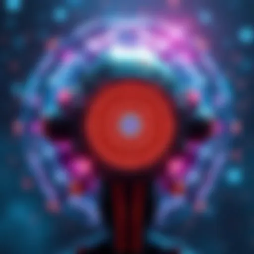 A futuristic depiction of OpenAI's GPT-6 Astra, showcasing advanced AI features and a cosmic theme, highlighting its connection to alien intelligence.