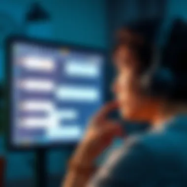 A frustrated person looks at a screen displaying AI chat responses, showing disappointment with the new style of communication.