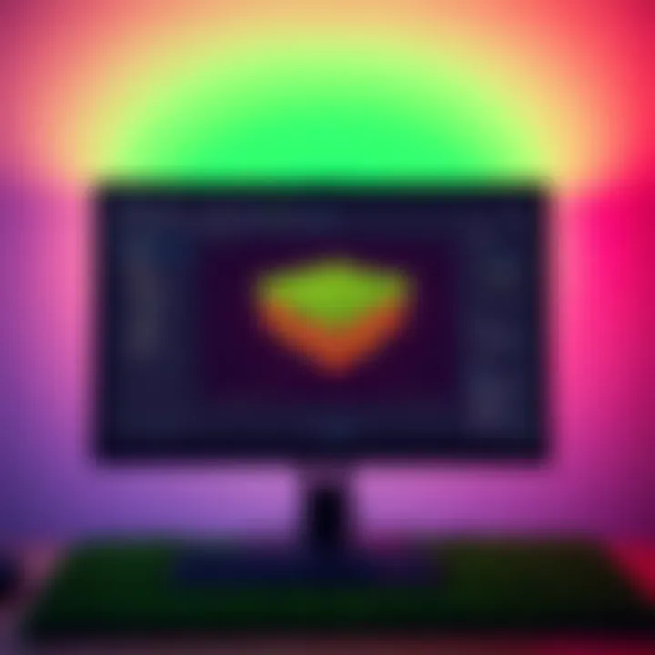 Grass Block Color Change in Godot A computer screen shows a game development interface with a grass block changing color from red to green in Godot.