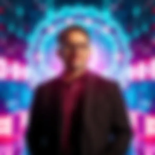 Greg Brockman standing confidently as he takes over product leadership at OpenAI, surrounded by AI technology elements