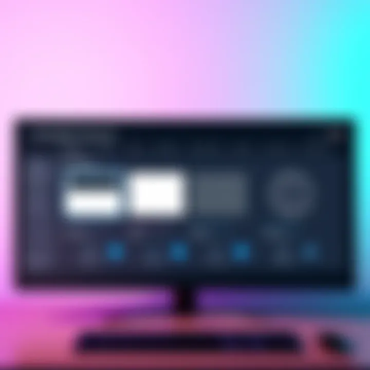 A user interface displaying the four grid creation modes: Rectangular, Radial, Path, and Spherical. The screen shows controls for managing animations and grid layouts.