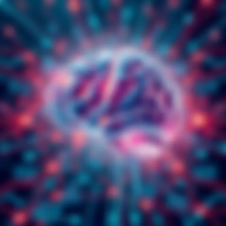 An illustration showing a futuristic AI brain with digital data streams, representing Grok3's potential in boosting AI intelligence.