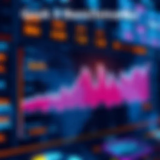 A graph showing Grok 4 Benchmark performance metrics with highlighted key data points and trends.