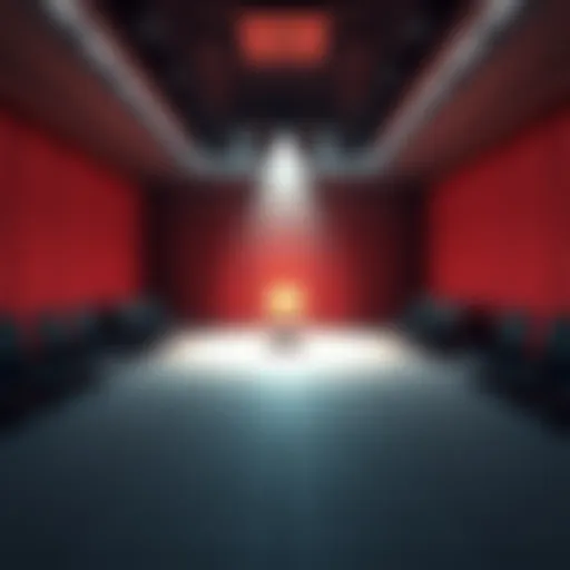 Empty conference room with a spotlight on a chair, symbolizing Grok's leadership void after CEO resignation