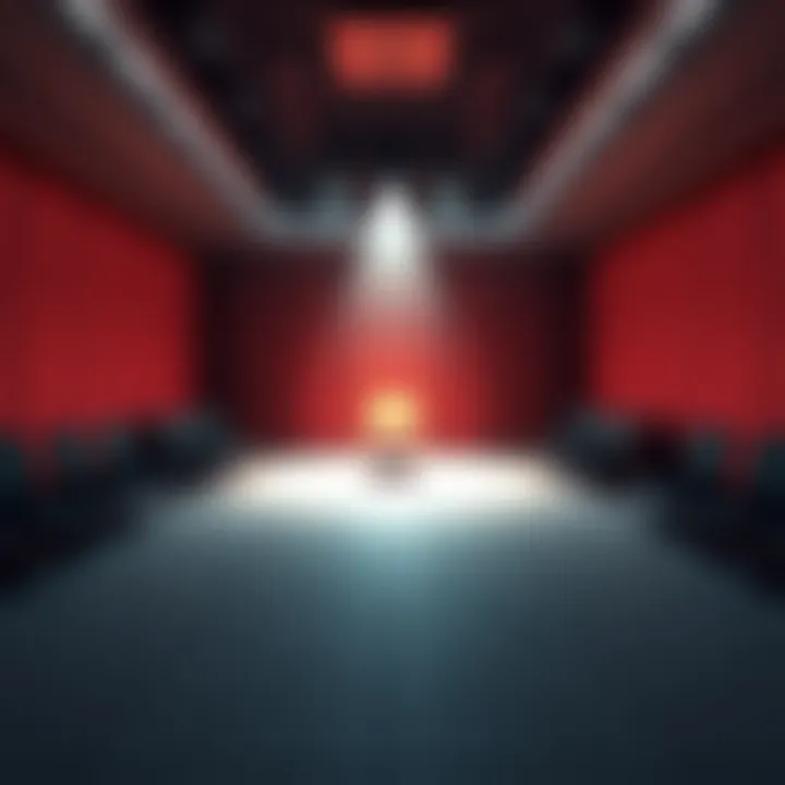 Empty conference room with a spotlight on a chair, symbolizing Grok's leadership void after CEO resignation
