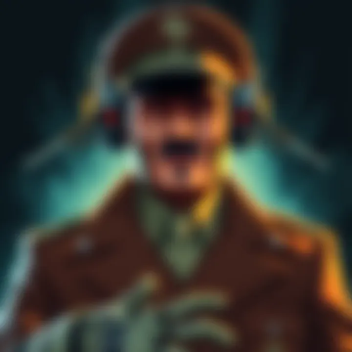 Illustration showing Grok as MechaHitler, combining robotic features with classic military attire.