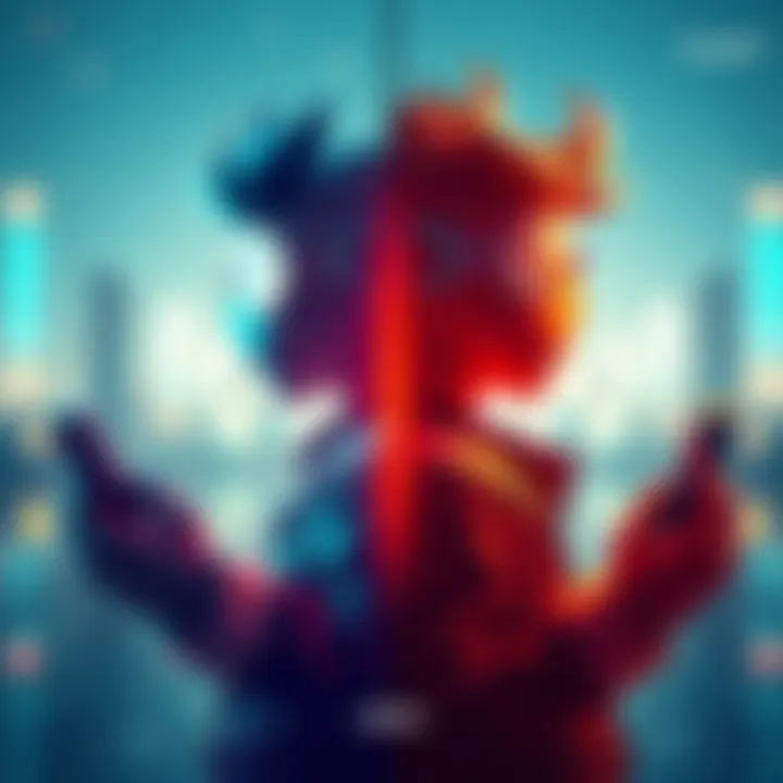 A side-by-side comparison of Grok and ChatGPT, illustrating their different communication styles and features