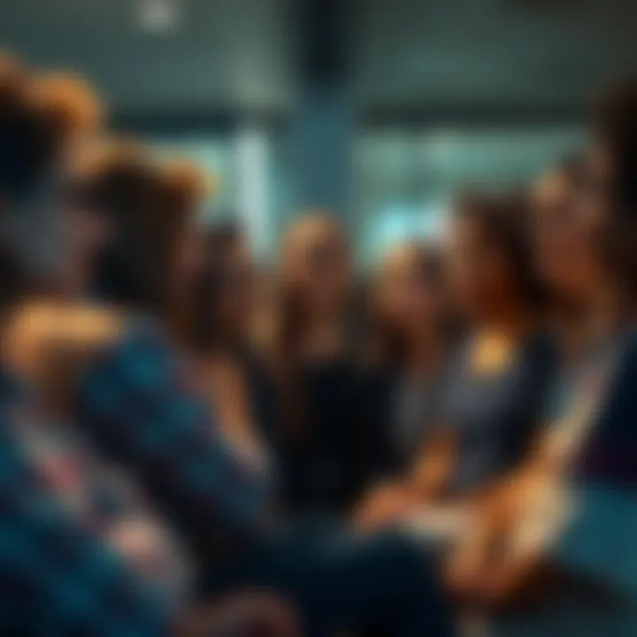 People engaging in an open discussion about beauty standards and self-confidence with diverse aesthetic expressions.