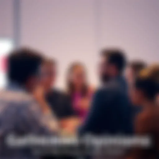 A diverse group of people engaging in conversation, sharing their thoughts on various issues