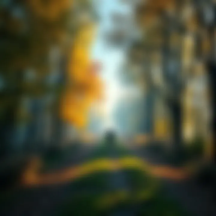 A person standing at a fork in a path surrounded by trees, contemplating which direction to take, symbolizing self-discovery and personal growth.