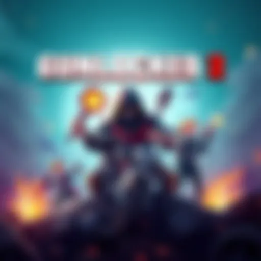 Redesigned box art for Gunlocked 2 featuring new sprites and classic elements from the original game
