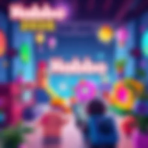 A colorful representation of Habbo's new updates showcasing improved gameplay features and community engagement.