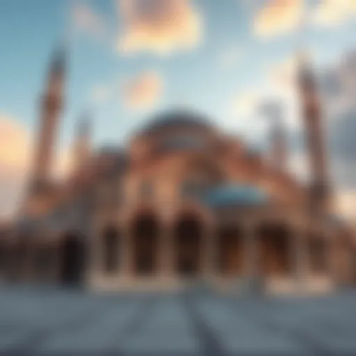 Reimagined view of Hagia Sophia showcasing its architectural details and grandeur before its destruction